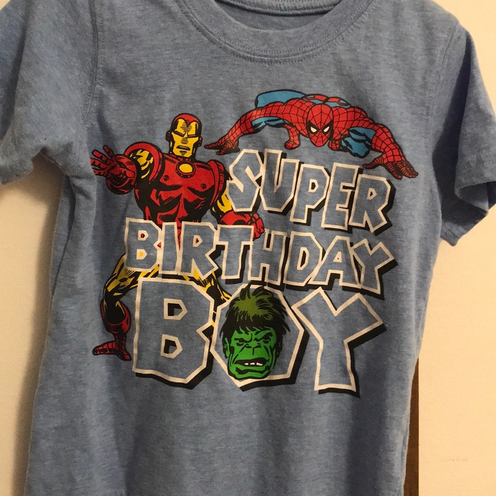 Marvel birthday boy T-shirt